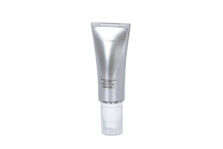 30mm OD 145mm Height Acrylic Airless Pump Tube Cosmetic Packaging Eye Cream for BB/CC Cream