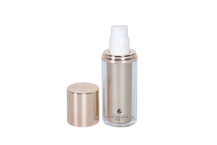 30ml Two Wall Plastic Acrylic SGS Empty Cream Bottle Pump Cosmetic Packaging Double Durable