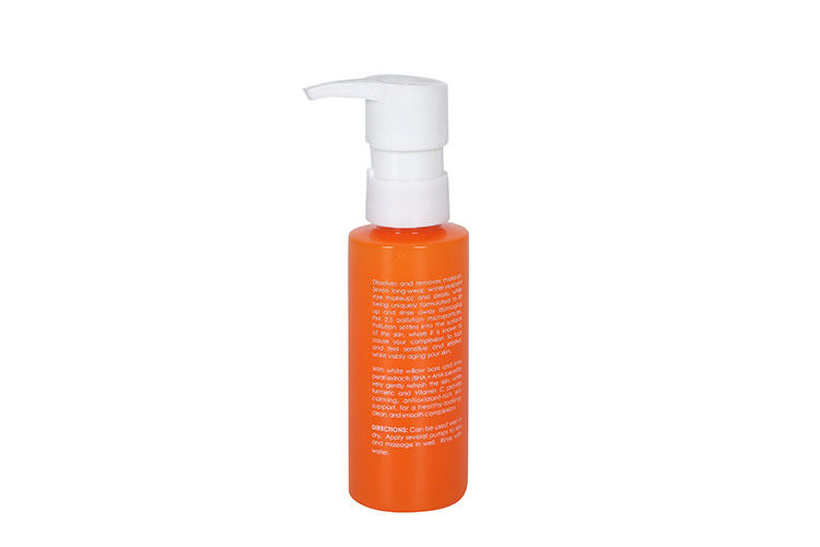 Orange Color 30ml 100ml 150ml Luxury Cosmetic Containers