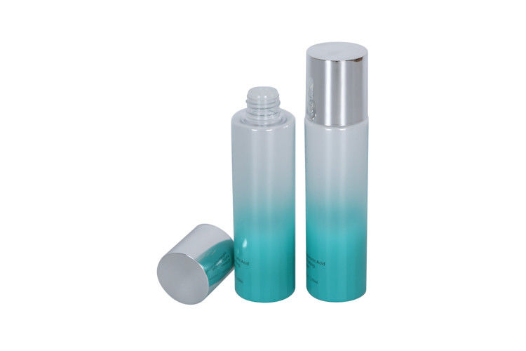 Gradient Color 170ml PET Makeup Cleansing Toner Bottle OD 44mm