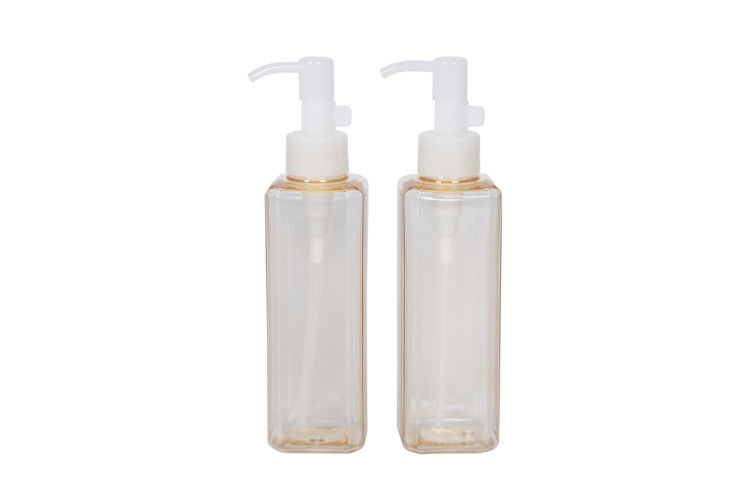 180ml Right Angle Shoulder Square Iso9001 Pump Cosmetic Bottles