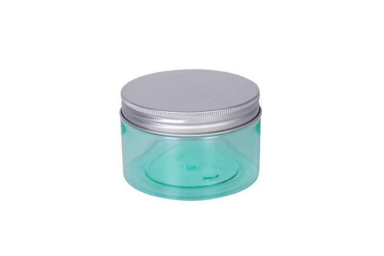 Plastic Od 92mm Transparent Color 250g Cream Jar Packaging Aluminum Lid