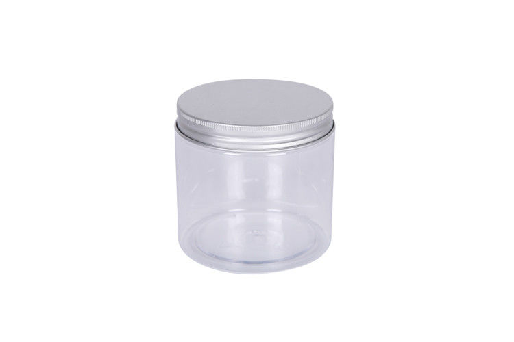 Big Capacity 500g Face Body Cream Jars PET Transparent Color 89mm Height
