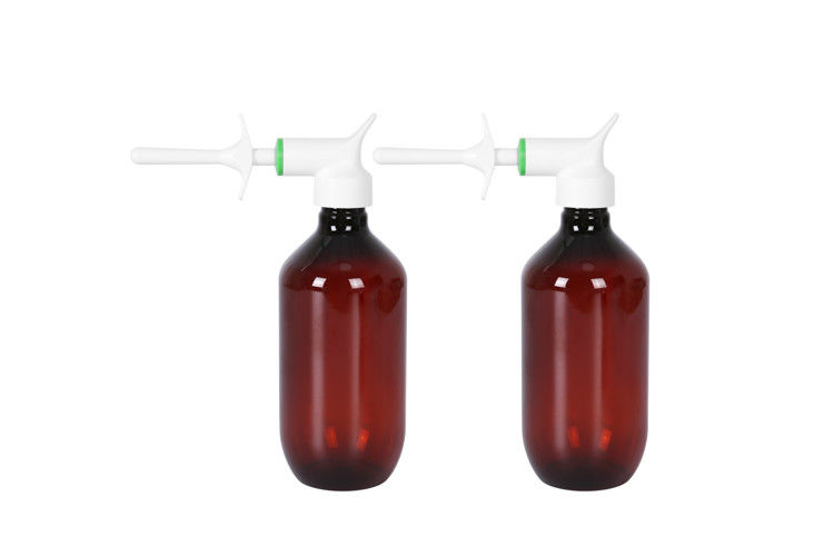 Od 75mm 2.0cc Dosage Amber Medicine Bottle 16oz With Medicine Feeding Pump