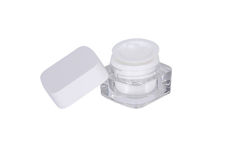 Transparent Square Acrylic 5g Mini Cosmetic Containers