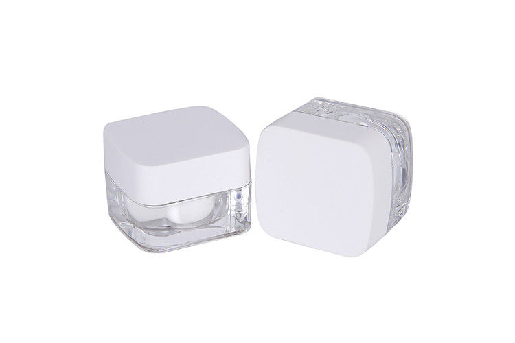 Transparent Square Acrylic 5g Mini Cosmetic Containers