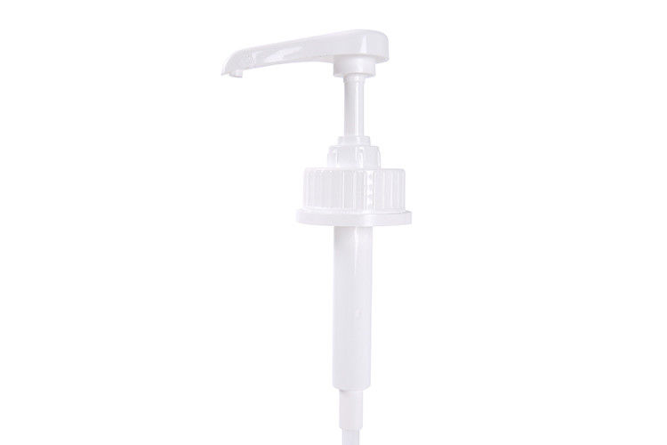 Food Safe Plastic White 43mm Coffee Syrup Dispenser Pump  Closure For Juice/Coffee Beverage Pump Dispenser With 5ml 8ml