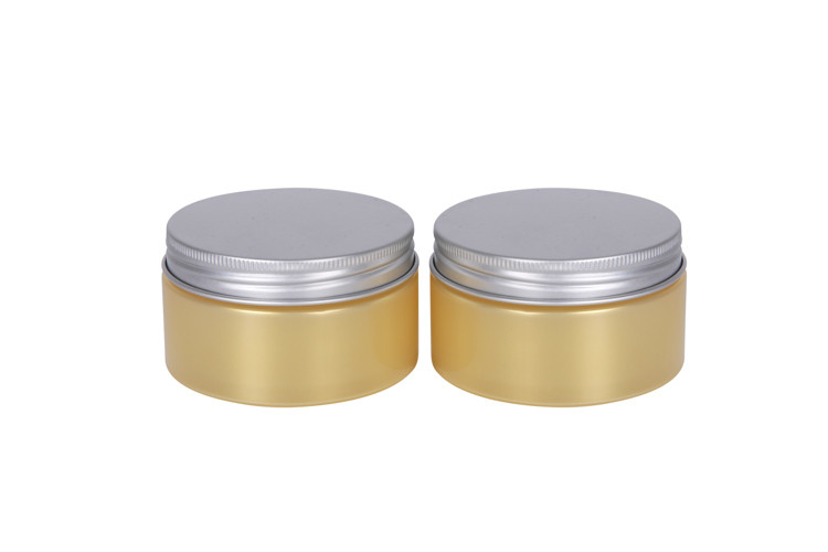 Skincare Lotion Tasteless Cosmetic Cream Jars 42mm High With Aluminium Lid