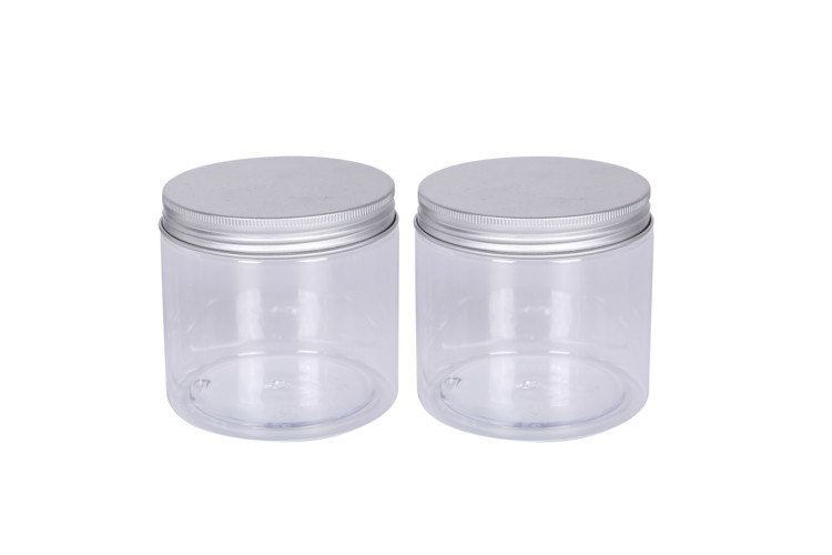 Double Wall Frosted Od 92mm Cosmetic Cream Jars Luxury Personal Skincare 500g