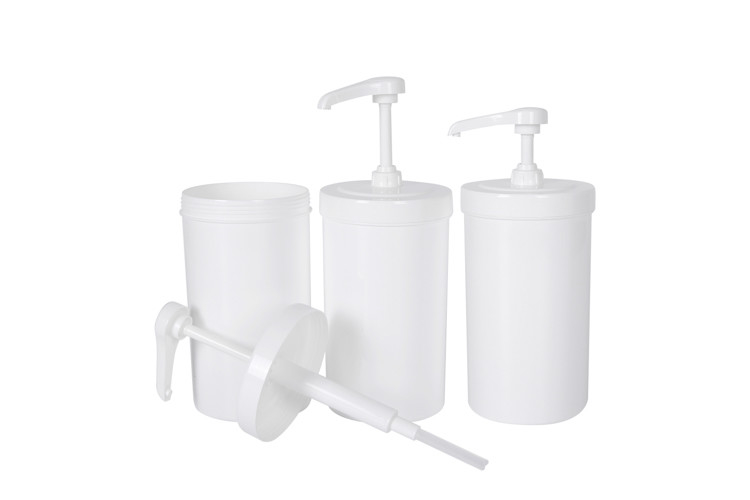Beverage Container 1000ml Plastic Dispenser Pump With 5/8/10cc