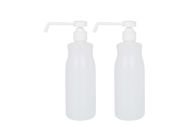 White HDPE Hair Shampoo 500ml Pump Squeeze Bottle