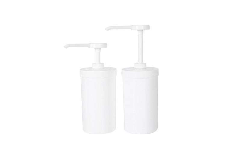 Cheapest Sauce Syrup Dispenser UKR30 Pump for Beverage Food with Big Capacity 1L Container bottle