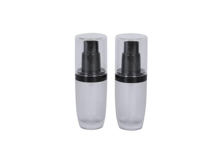 Cosmetic Pump Bottle Matte Glass Skin Care Liquid Packaging Hair Container