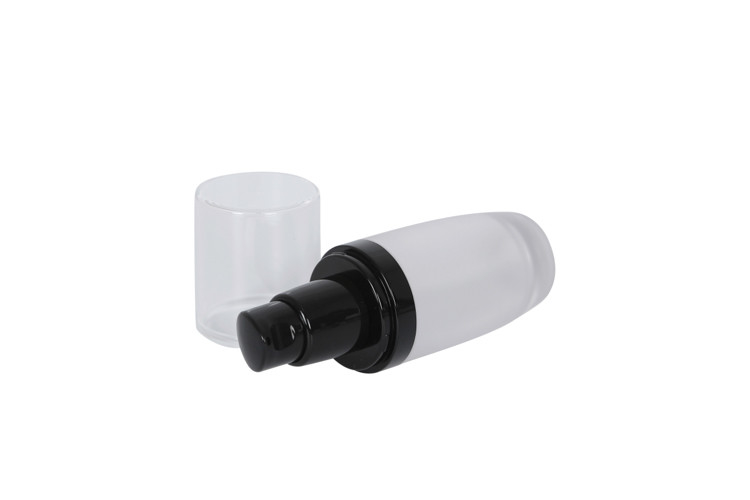 Cosmetic Pump Bottle Matte Glass Skin Care Liquid Packaging Hair Container
