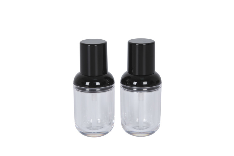 Airless 25ml Empty Foundation Bottle Transparent Glass