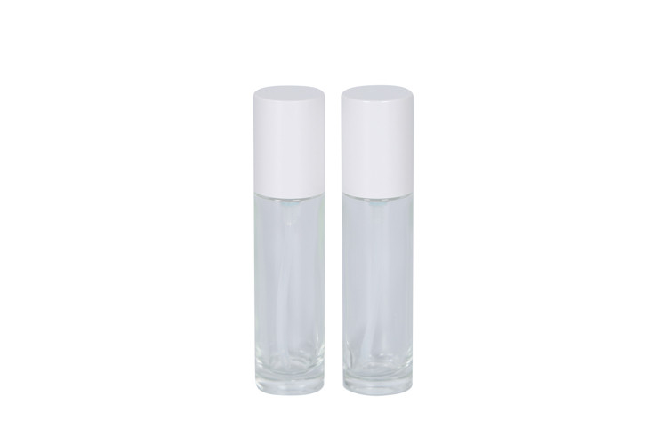 1oz Travel Foundation Bottle Flat Shoulder Frosted Glass Essence
