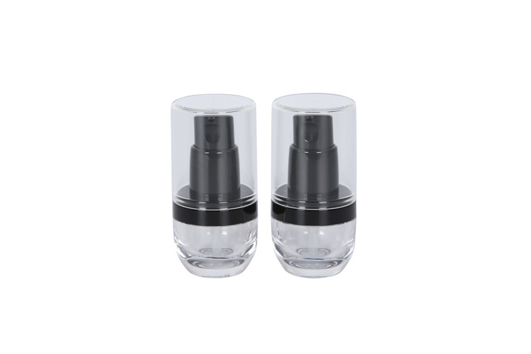Sunscreen Makeup Foundation Bottle 15ml Round Glass Travel Sized
