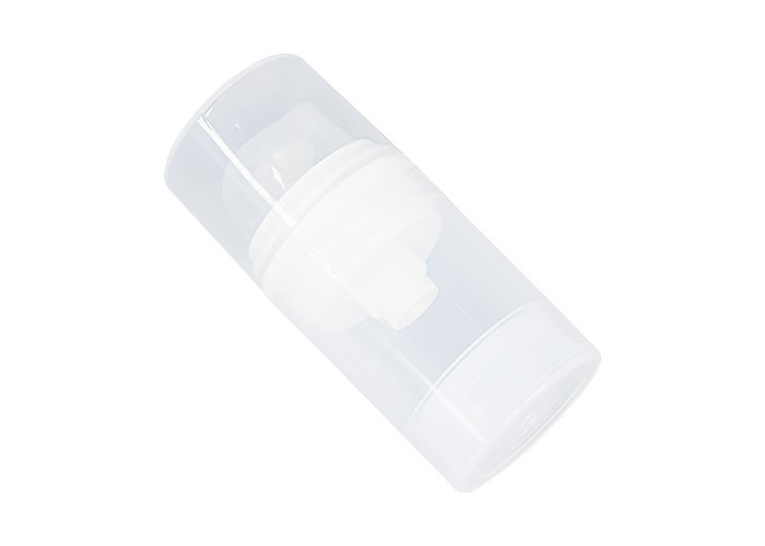 Round allplastic  Pp Airless Pump Bottle 15ml 30ml 50ml  Mono airless pump bottle dispenser