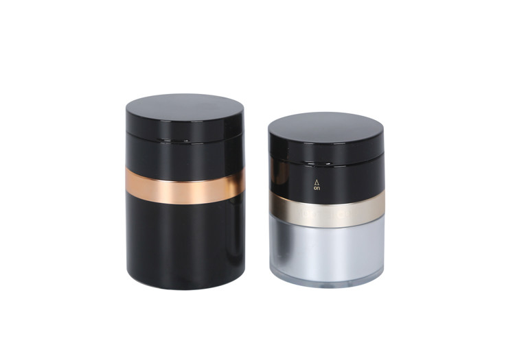 Rotating Twist Cosmetic Airless Pump Bottle 15/30g Acrylic Airless Cream Jar With Mirror Hydrating Acne Organic Skincare