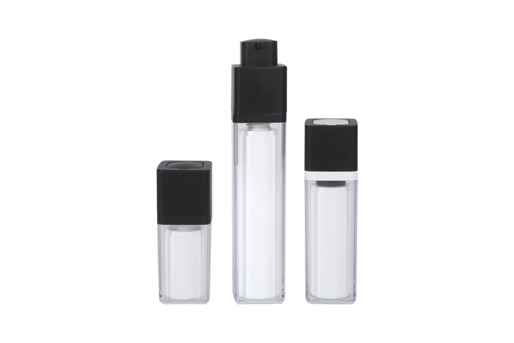 15ml 30ml 50ml Twist Head square As + PP double-layer Airless bottle