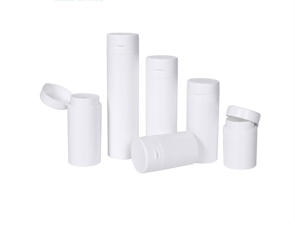 Flip Top Cosmetic Airless Pump Bottles 150ml Personal Care Packaging