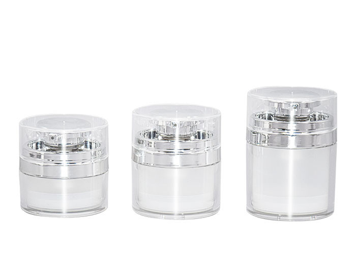 70g Round Acrylic Cosmetic Airless Jar Packaging For Eye Cream