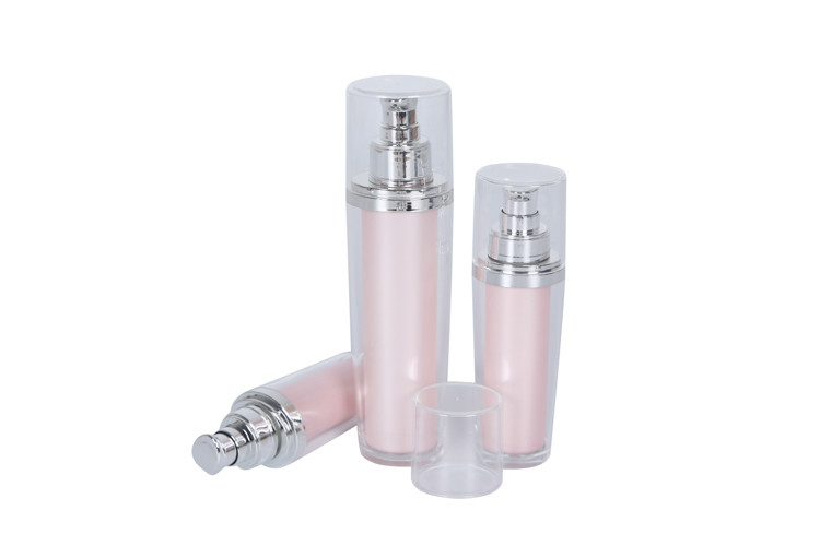 Skin Care Container Acrylic Serum Pump Bottle With Cream Jar Set