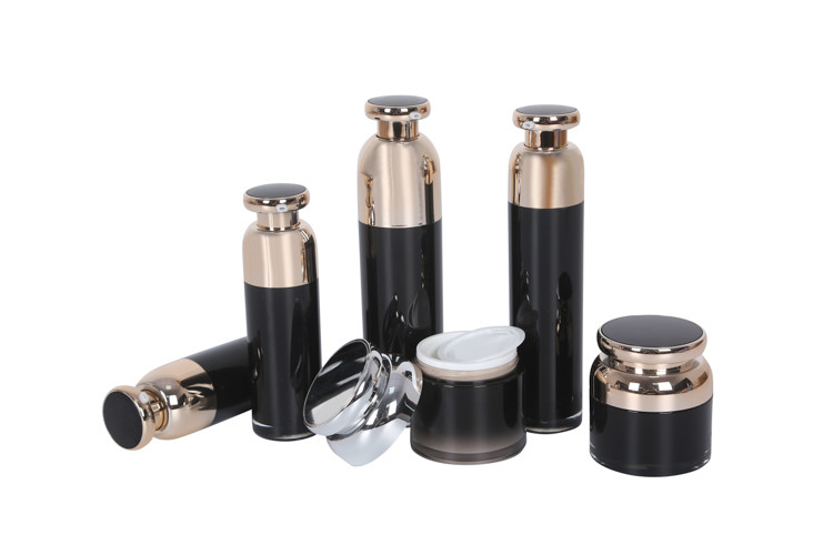 Mouth Cover Acrylic Lotion Bottle Cosmetic Cream Jar Packaging Set