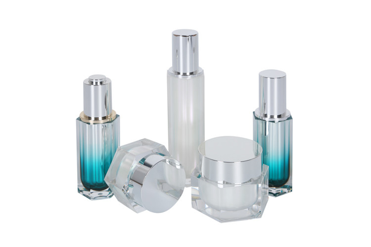 7pcs Cosmetic Dropper Bottle 50ml For Lotion Packaging Set
