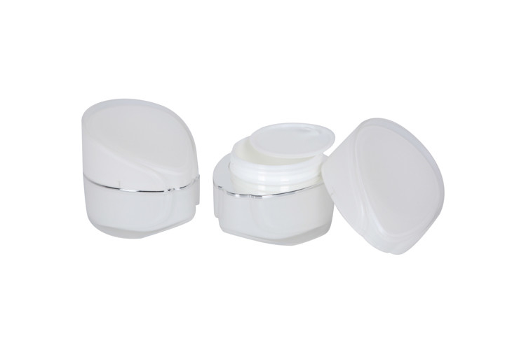 120ml Acrylic Lotion Cosmetic Pump Bottle Set Jar Obliquely Round Triangle For Personal Care